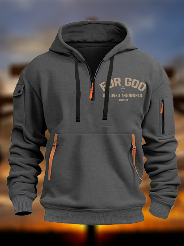 For God So Loved The World Jesus God Christian Zipper Hoodies
