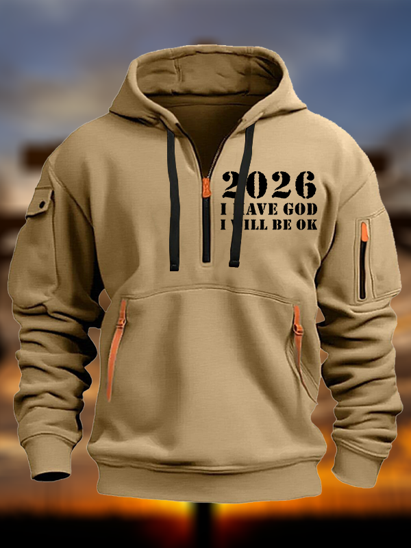 2026 I Have God I Will Be OK Jesus God Christian Zipper Hoodies