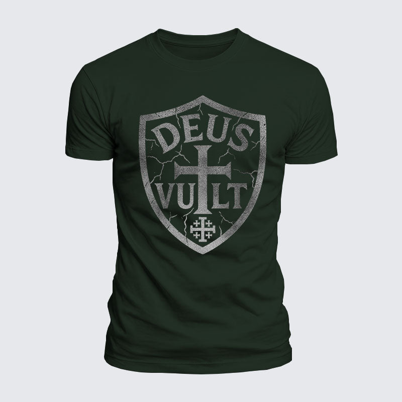 Luxe Mercerized Cotton Tee - Deus Vult