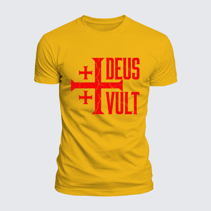 Luxe Mercerized Cotton Tee - Deus Vult
