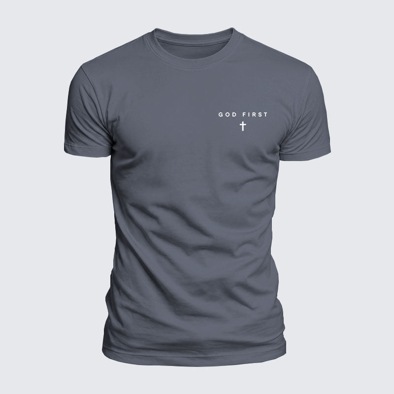 Luxe Mercerized Cotton Tee - God First