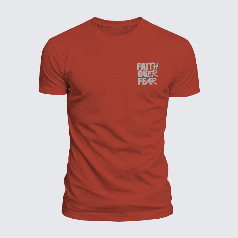 Luxe Mercerized Cotton Tee - Faith Over Fear