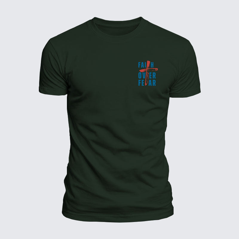 Luxe Mercerized Cotton Tee - Faith Over Fear