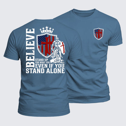 Luxe Mercerized Cotton Tee - Stand Up For What You Believe