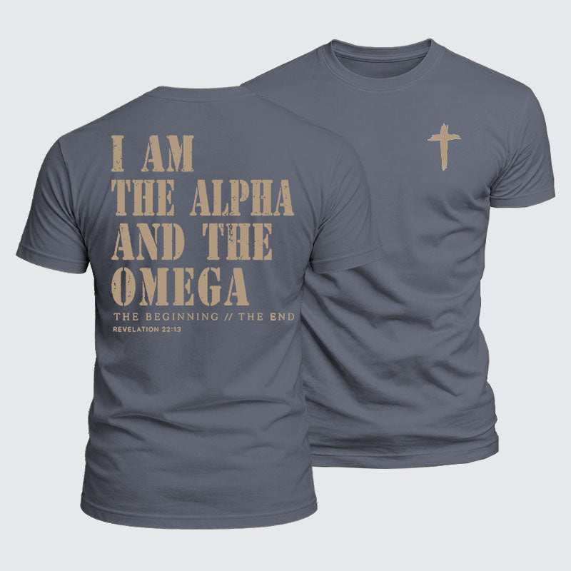 Luxe Mercerized Cotton Tee - I Am the Alpha and the Omega