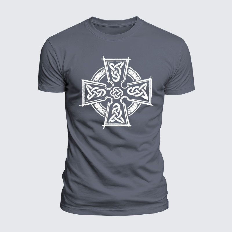 Luxe Mercerized Cotton Tee - Celtic Cross