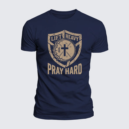 Luxe Mercerized Cotton Tee - Lift Heavy Pray Hard