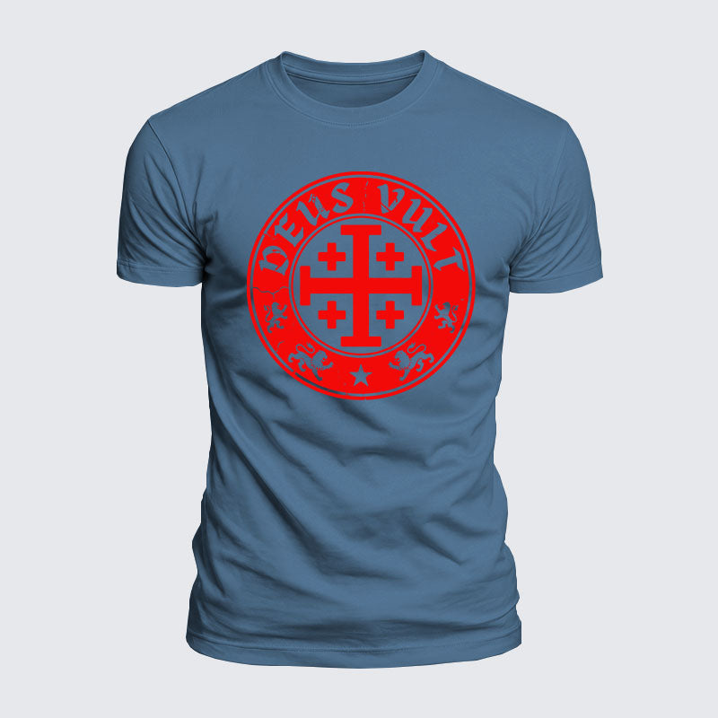 Luxe Mercerized Cotton Tee - Deus Vult