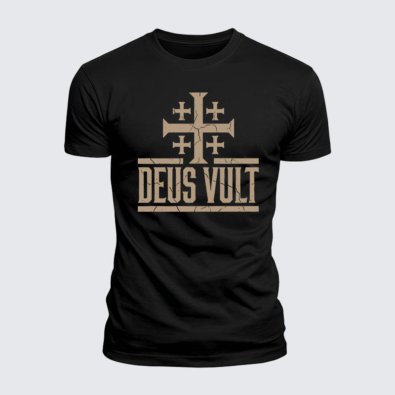 Luxe Mercerized Cotton Tee - Deus Vult