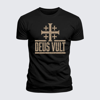 Luxe Mercerized Cotton Tee - Deus Vult