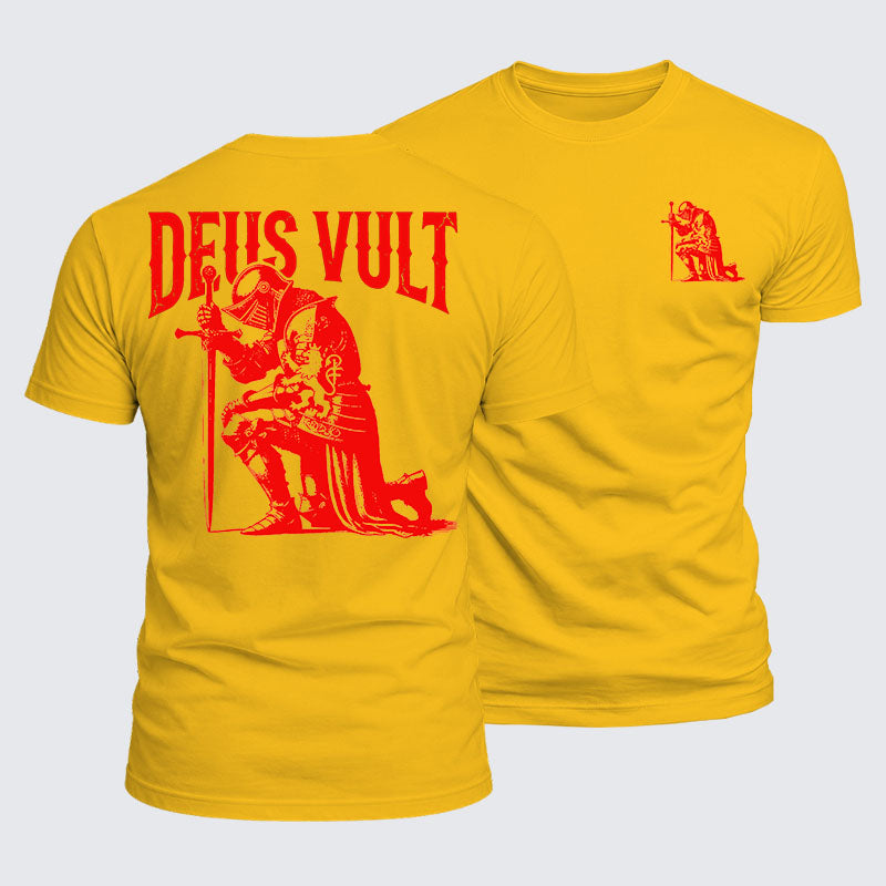 Luxe Mercerized Cotton Tee - Deus Vult