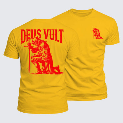 Luxe Mercerized Cotton Tee - Deus Vult
