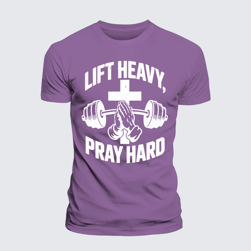 Luxe Mercerized Cotton Tee - Lift Heavy Pray Hard