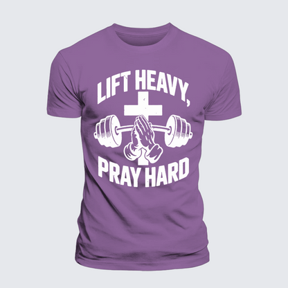 Luxe Mercerized Cotton Tee - Lift Heavy Pray Hard