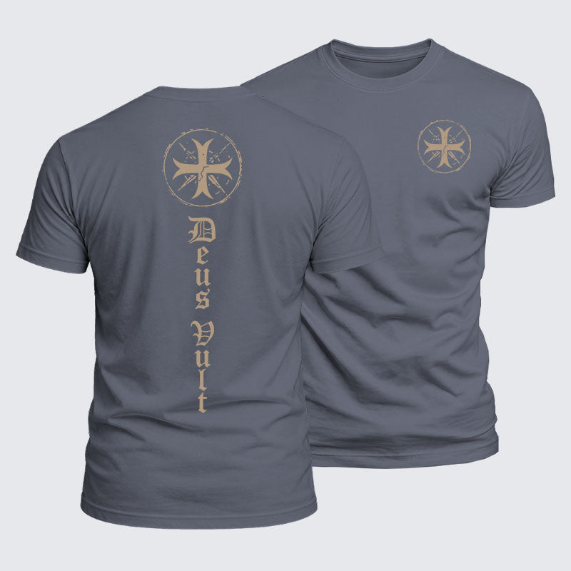 Luxe Mercerized Cotton Tee - Deus Vult