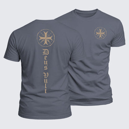 Luxe Mercerized Cotton Tee - Deus Vult