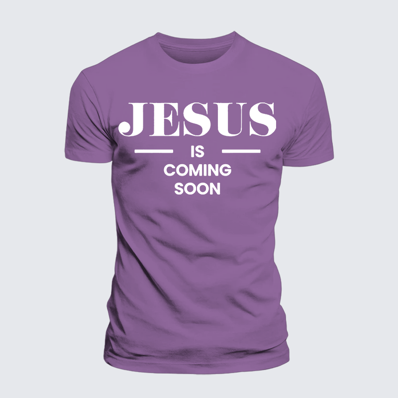 Luxe Mercerized Cotton Tee - Jesus Is Coming Soon