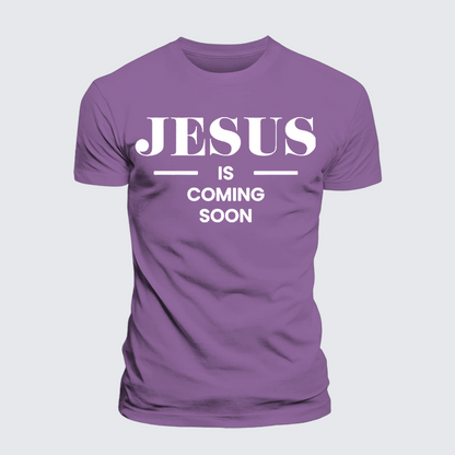 Luxe Mercerized Cotton Tee - Jesus Is Coming Soon