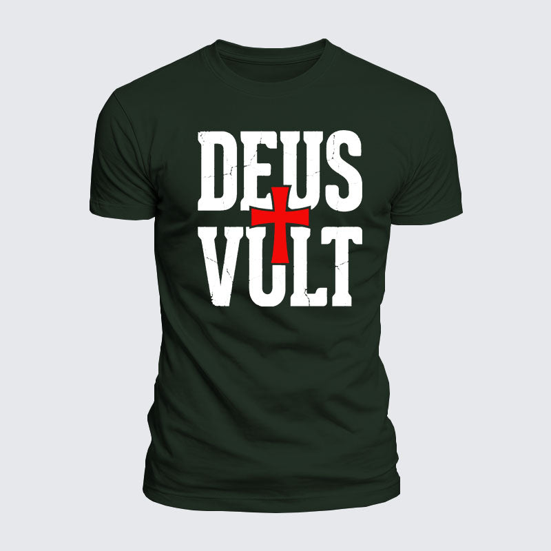 Luxe Mercerized Cotton Tee - Deus Vult