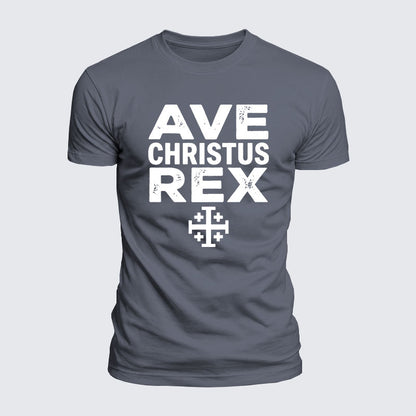 Luxe Mercerized Cotton Tee - Ave Christus Rex