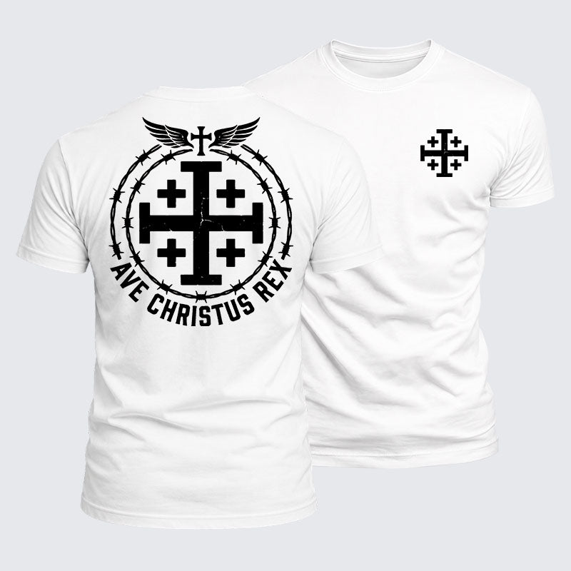 Luxe Mercerized Cotton Tee - Ave Christus Rex