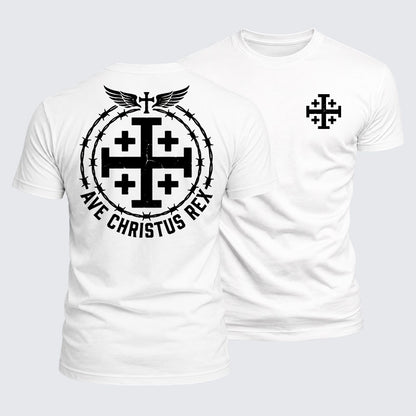 Luxe Mercerized Cotton Tee - Ave Christus Rex