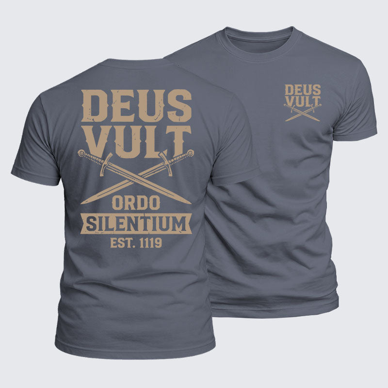 Luxe Mercerized Cotton Tee - Deus Vult