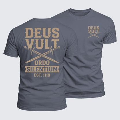 Luxe Mercerized Cotton Tee - Deus Vult