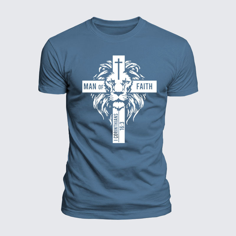 Luxe Mercerized Cotton Tee - Man of Faith