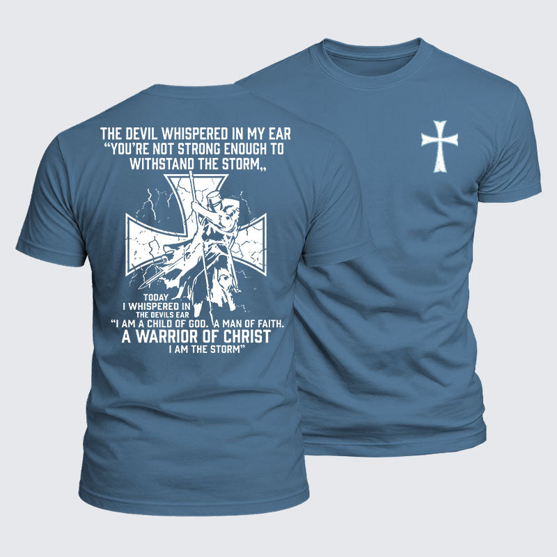 Luxe Mercerized Cotton Tee -  The Devil Whispered in My Ear