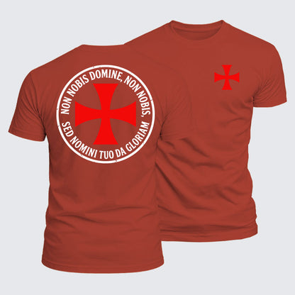 Luxe Mercerized Cotton Tee - Non Nobis Domine, Non Nobis, Sed Nomini Tuo Da Gloriam
