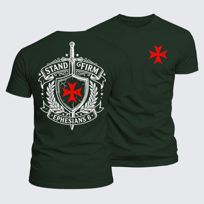 Luxe Mercerized Cotton Tee - Stand Firm Ephesians 6