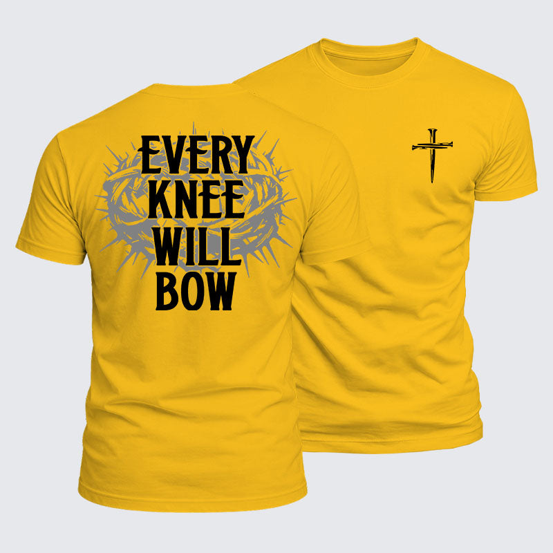 Luxe Mercerized Cotton Tee -  Every Knee Will Bow