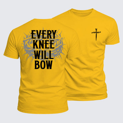 Luxe Mercerized Cotton Tee -  Every Knee Will Bow