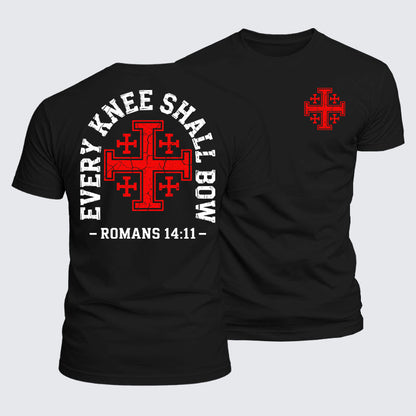 Luxe Mercerized Cotton Tee -  Every Knee Will Bow
