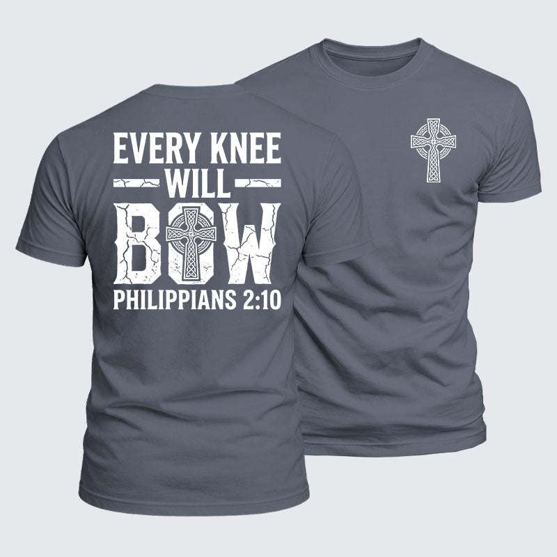 Luxe Mercerized Cotton Tee -  Every Knee Will Bow
