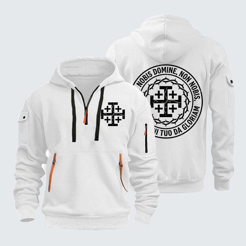Zipper Hoodies -  Non Nobis Domine, Non Nobis, Sed Nomini Tuo Da Gloriam