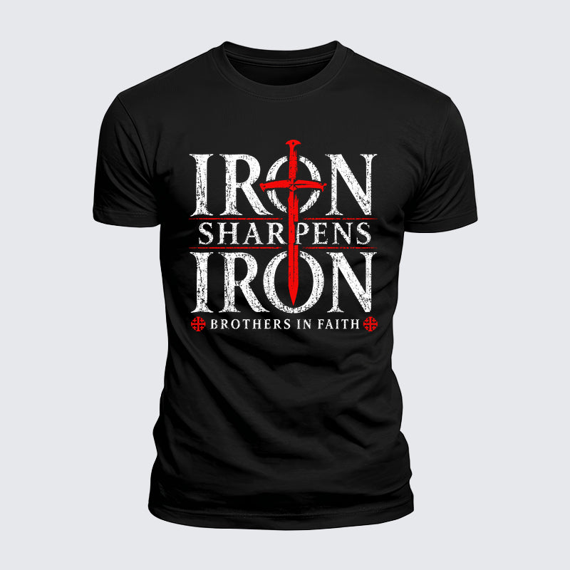 Luxe Mercerized Cotton Tee - Iron Sharpens Iron Brothers In Faith