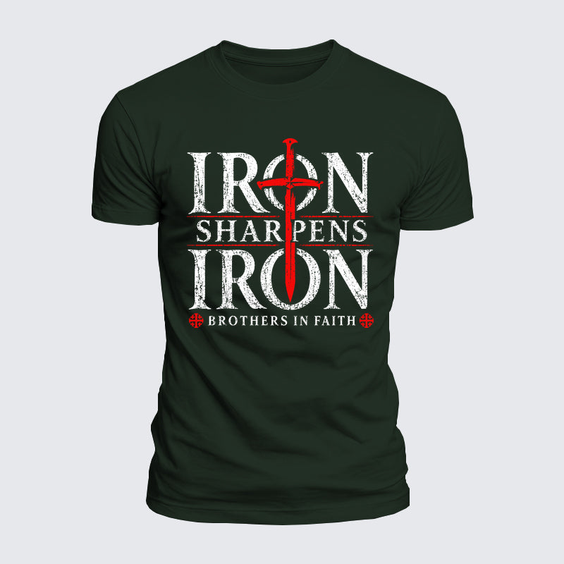 Luxe Mercerized Cotton Tee - Iron Sharpens Iron Brothers In Faith