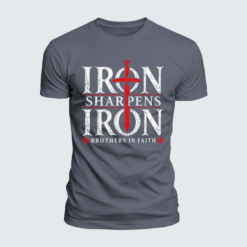 Luxe Mercerized Cotton Tee - Iron Sharpens Iron Brothers In Faith