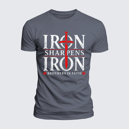Luxe Mercerized Cotton Tee - Iron Sharpens Iron Brothers In Faith