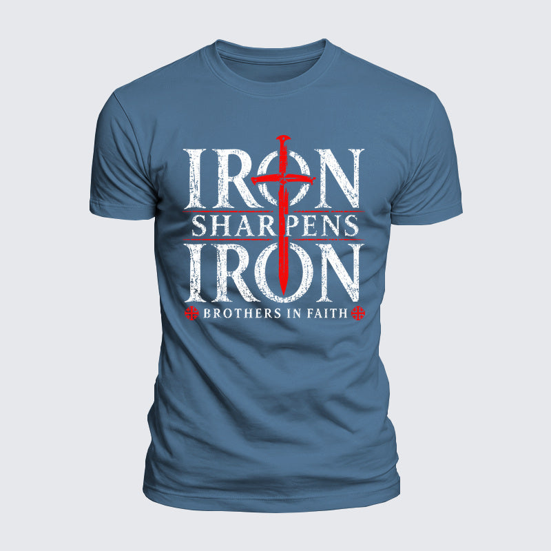Luxe Mercerized Cotton Tee - Iron Sharpens Iron Brothers In Faith
