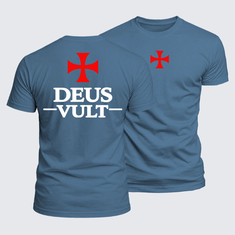 Luxe Mercerized Cotton Tee - Deus Vult