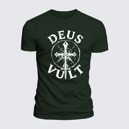 Luxe Mercerized Cotton Tee - Deus Vult