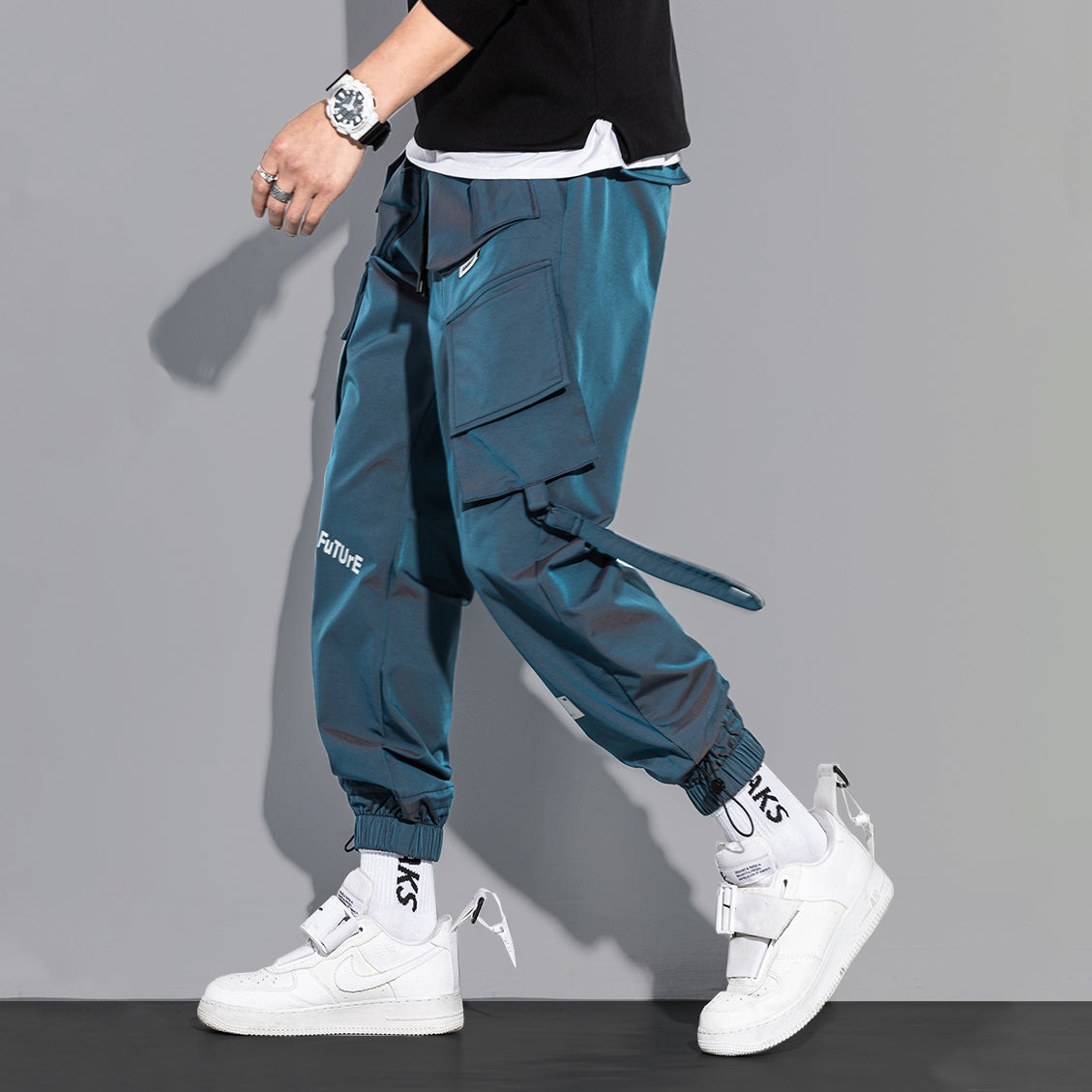 Techwear Thickened Casual Cargo Pants