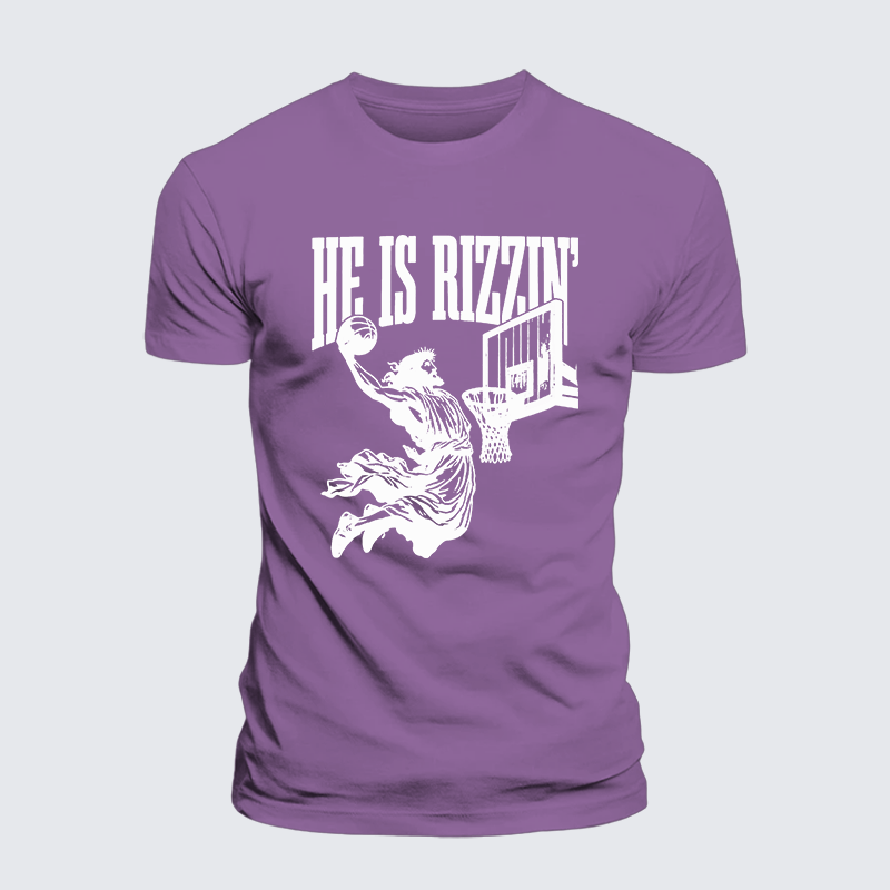 Luxe Mercerized Cotton Tee - He Is Rizzin