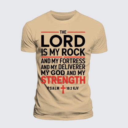 Luxe Mercerized Cotton Tee - Lord Is My Rock