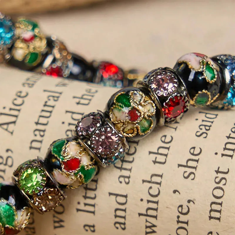 Handcrafted Cloisonné Beads Timeless Faith Bracelet A Testament of Christ's Presence