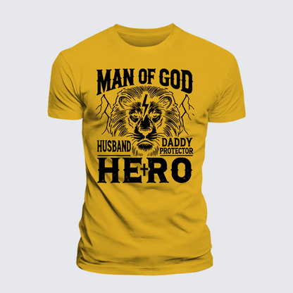 Luxe Mercerized Cotton Tee - Man Of God Husband Daddy Hero