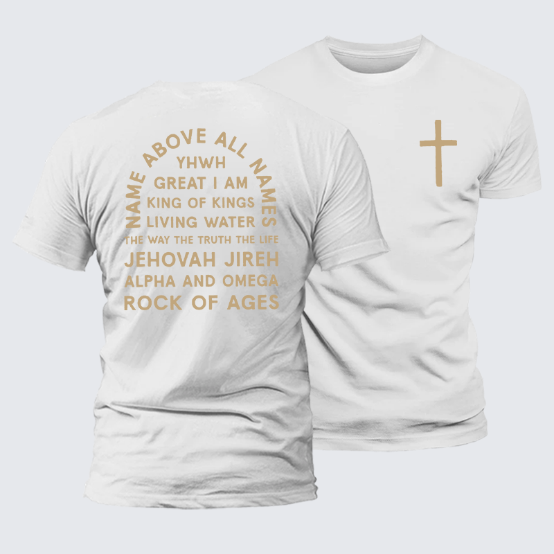 Luxe Mercerized Cotton Tee - Name Above All Names